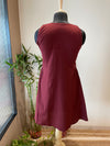 Maroon Sleeveless Dress