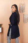 Indigo - Navy Blue Pathani Kurta Pant Co-ord Set